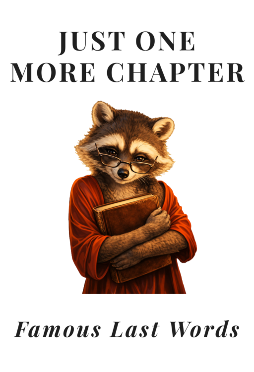 Just one more chapter, famous last words